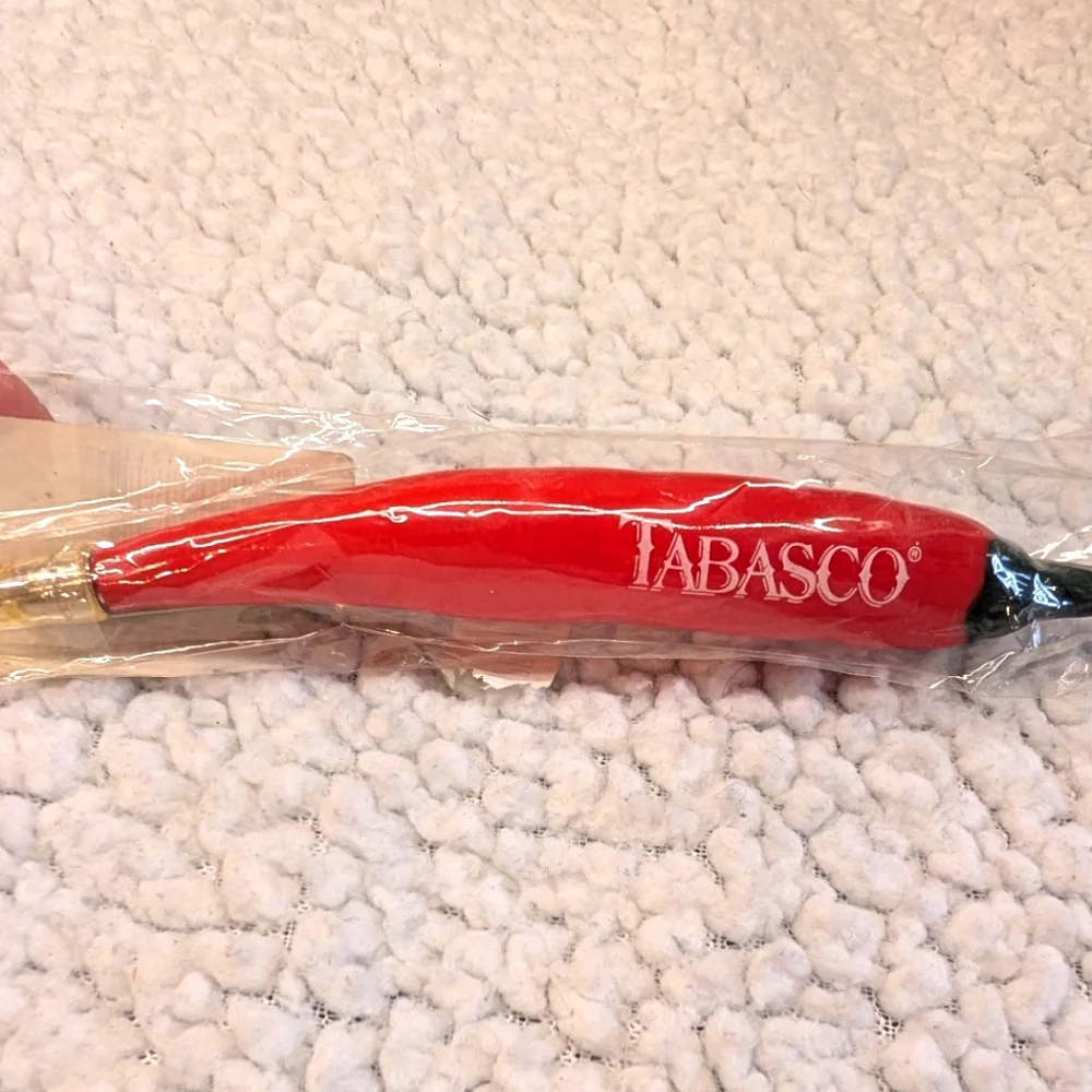 Novelty Tabasco Ink Pen In Shape Of Hot Pepper, New, Comes With Extra InkNew